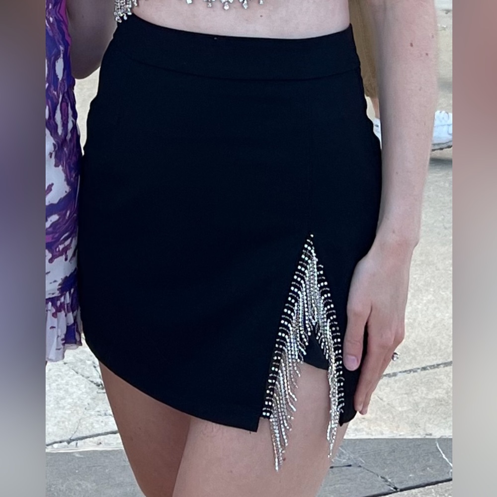Taylor Swift Concert Black Skirt with Rhinestones. Urban Revivo. XS. Worn Once.